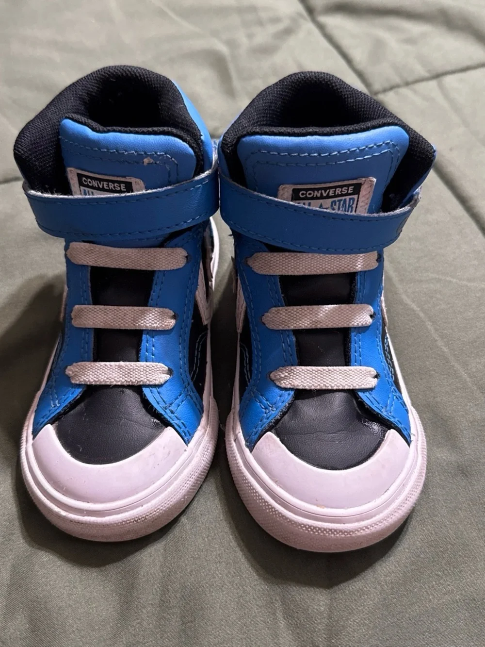 Converse Kids Blue and Black High-Top Sneakers